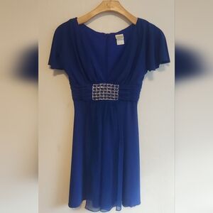 Frederick's of Hollywood Blue Dress with Silver Accent